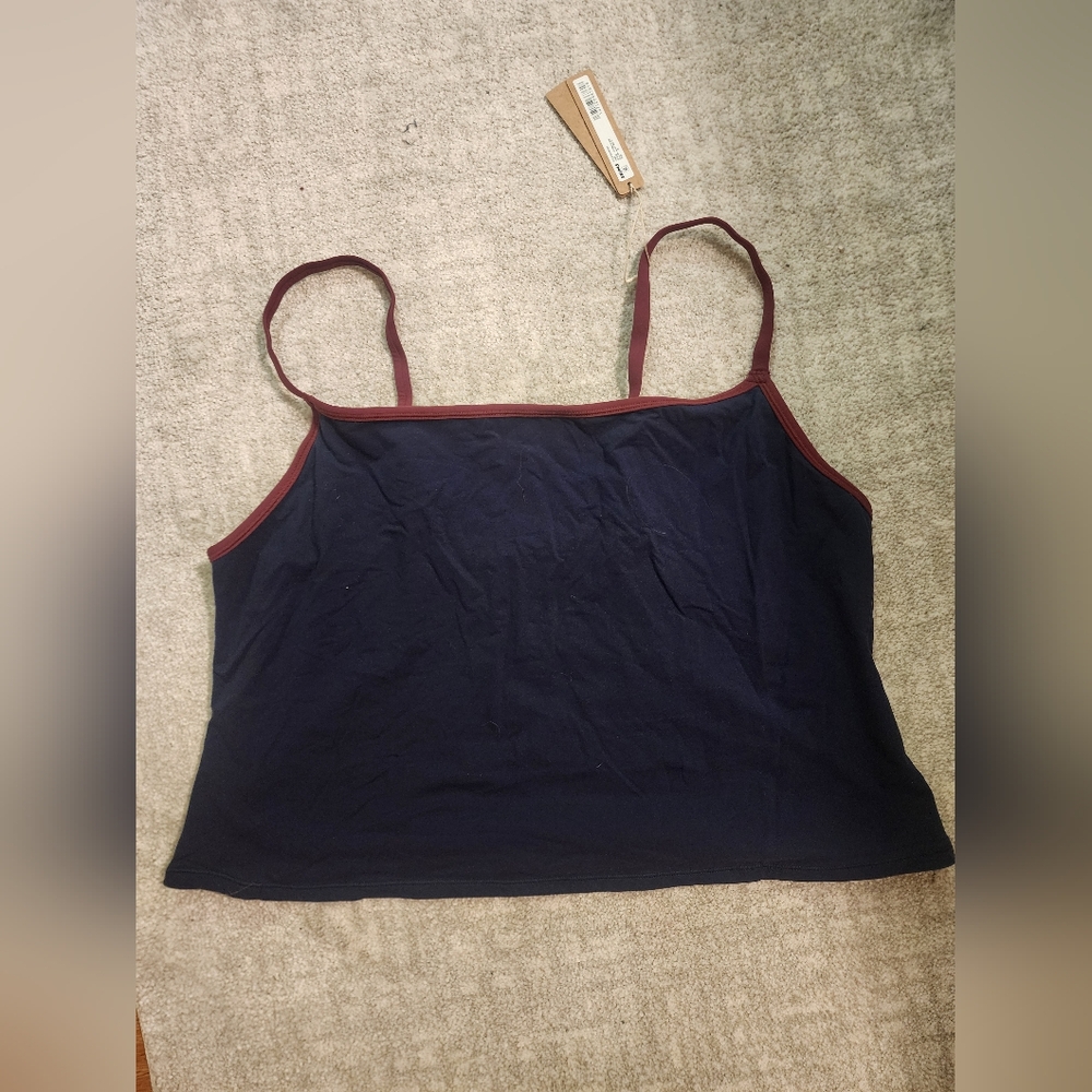 SKIMS 3X Navy and Burgundy Camisole